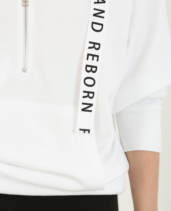 Sweat de sport long blanc - Pimkie
