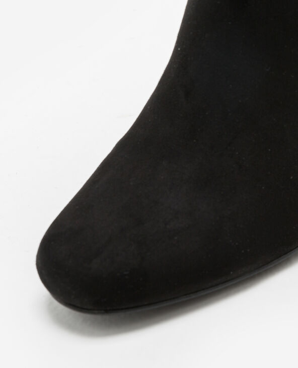 Bottines à broderies noir - Pimkie