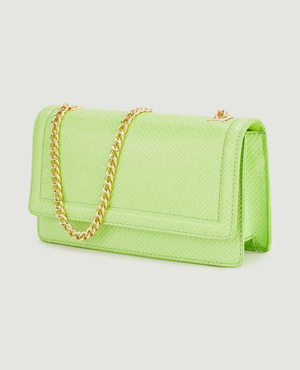 Sac rigide effet serpent vert anis - Pimkie