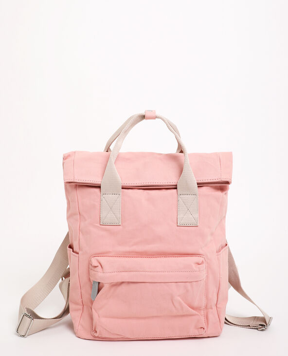 Sac à dos en tissu beige - Pimkie