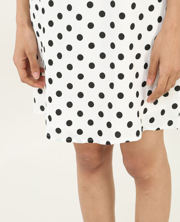 Robe à col bardot blanc - Pimkie
