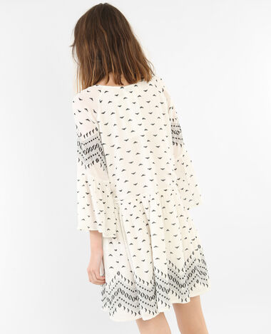 Robe manches pagode blanc - Pimkie