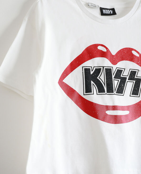 T-shirt KISS blanc - Pimkie