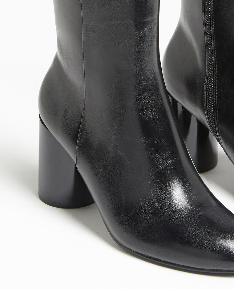Boots à talons ronds noir - Pimkie