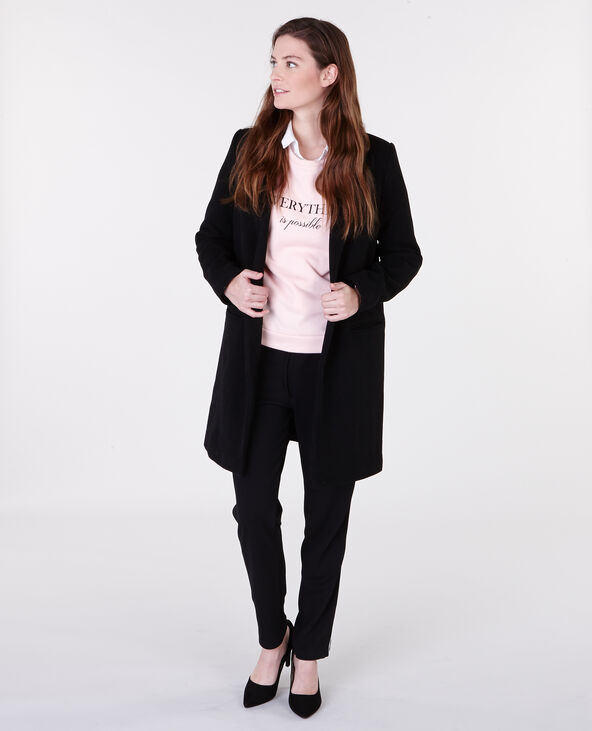 Sweat à message rose clair - Pimkie