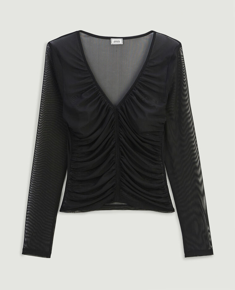 Top en maille micro-mesh noir - Pimkie