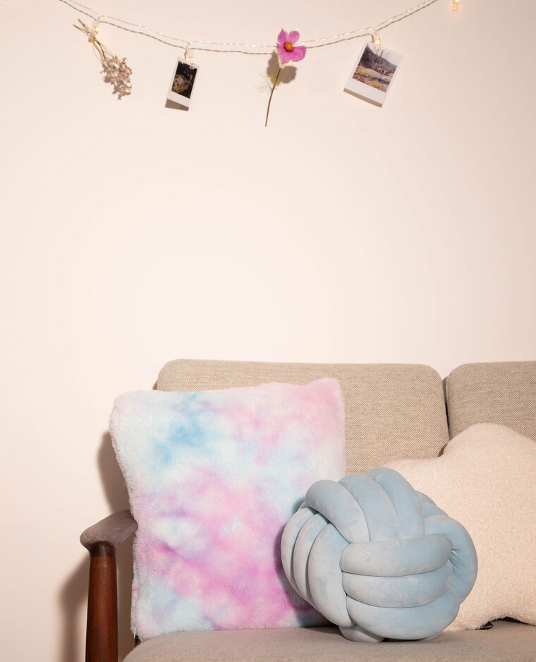 Coussin tie and dye bleu - Pimkie