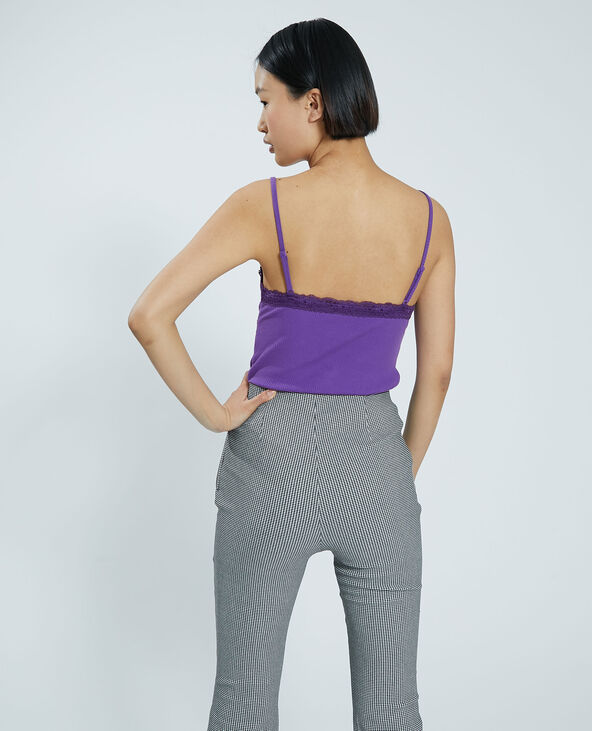 Top dentelle violet - Pimkie