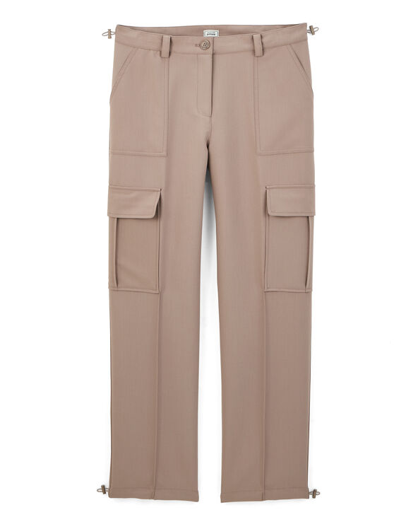 Pantalon cargo avec élastiques coulissés taupe - Pimkie