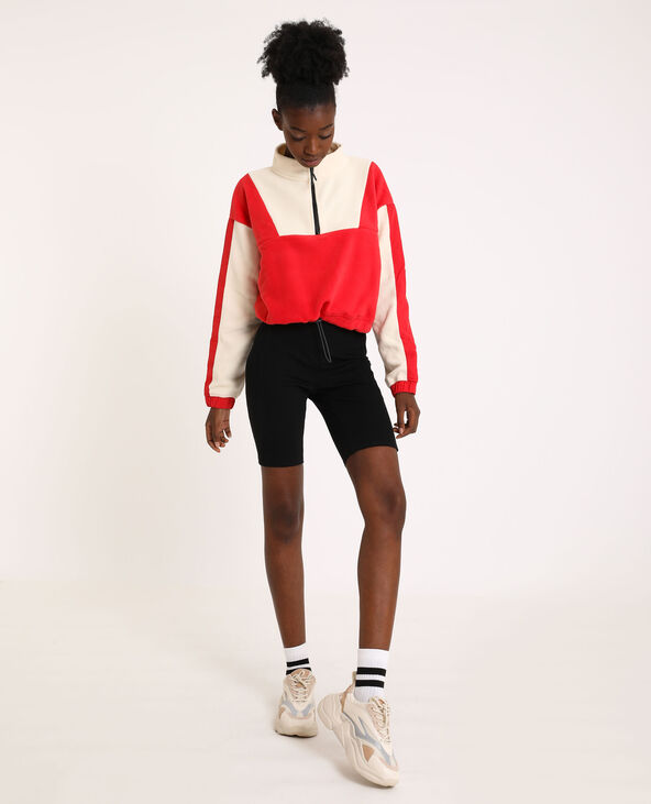 Sweat polaire rouge - Pimkie