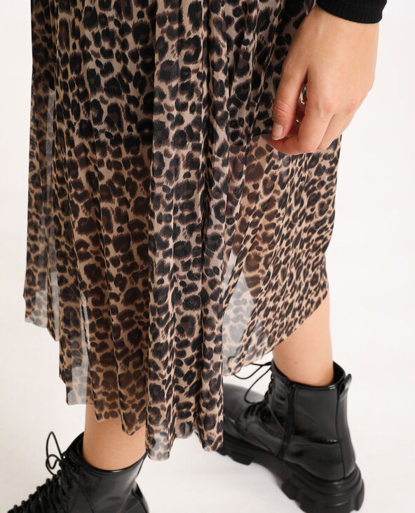 Jupe longue marron - Pimkie