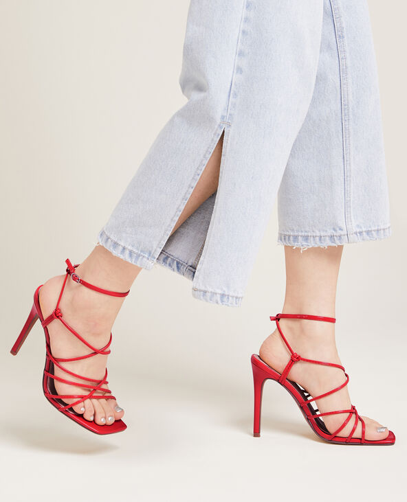 Sandales à talons rouge - Pimkie