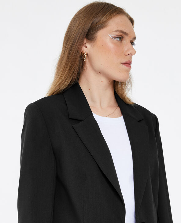 Veste blazer 1 bouton gris foncé - Pimkie