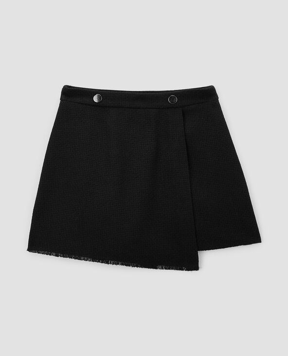 Jupe-short texturée noir - Pimkie