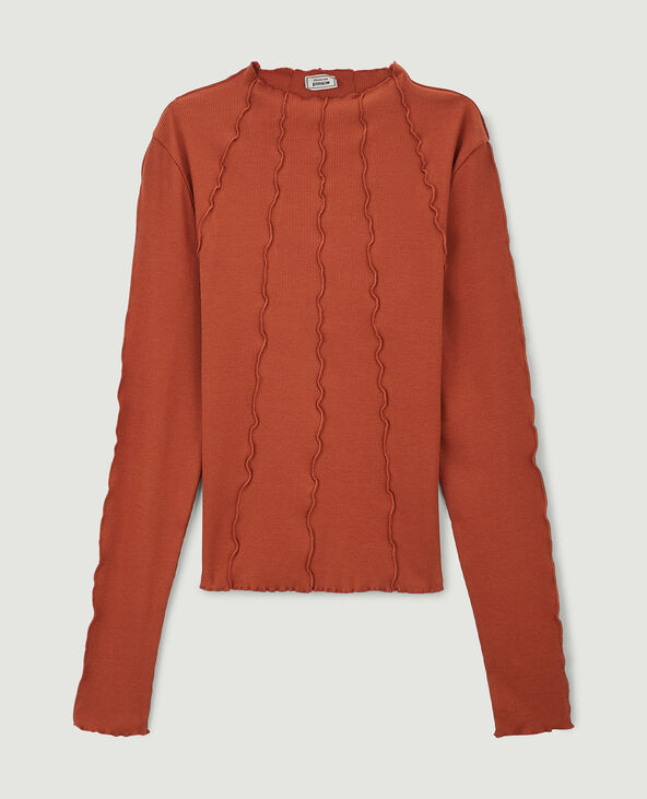 Top coutures apparentes orange - Pimkie