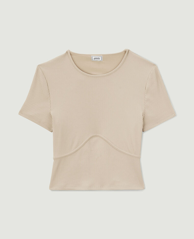 Top dos-nu avec liens croisés blanc - Pimkie