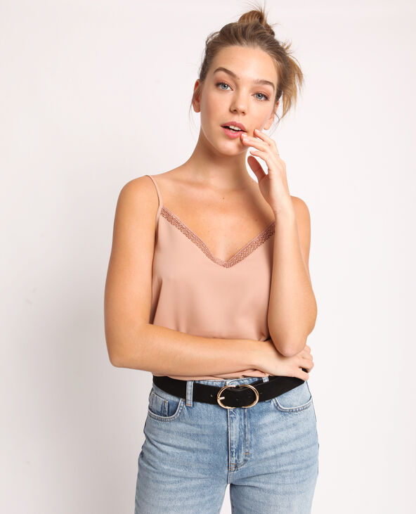 Top à bretelles taupe - Pimkie