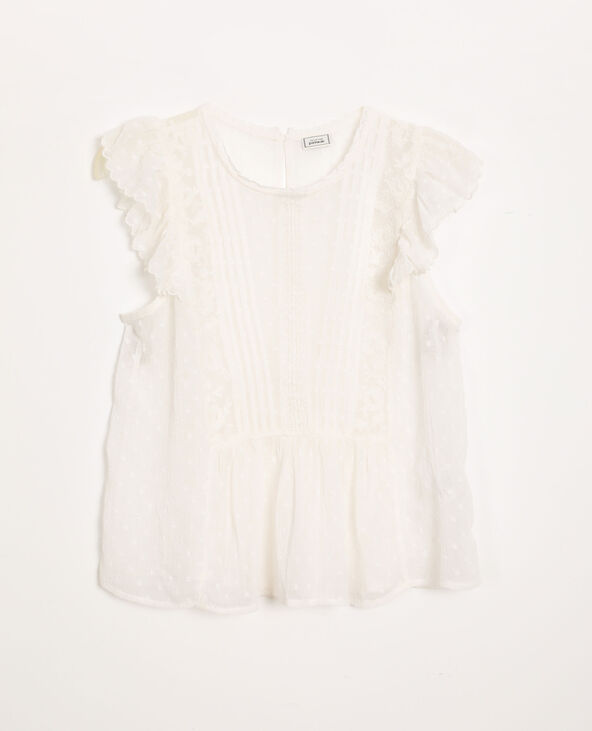 Top en dentelle blanc - Pimkie