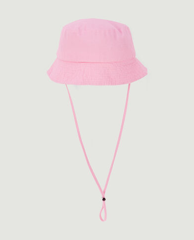 Bob en toile avec liens et stoppeur rose clair - Pimkie
