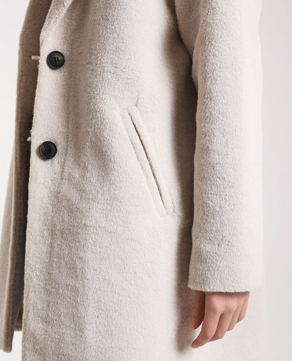 Manteau en fausse fourrure blanc - Pimkie