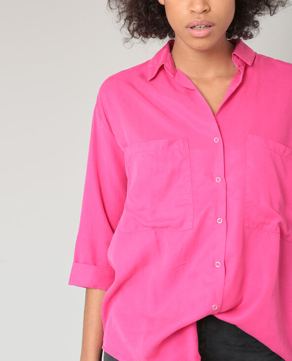 Chemise XL fluide rose fuchsia - Pimkie