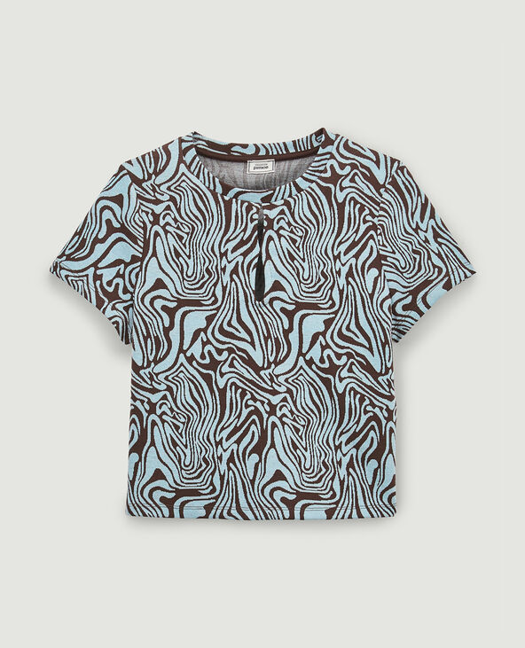 Top en maille bleu clair - Pimkie