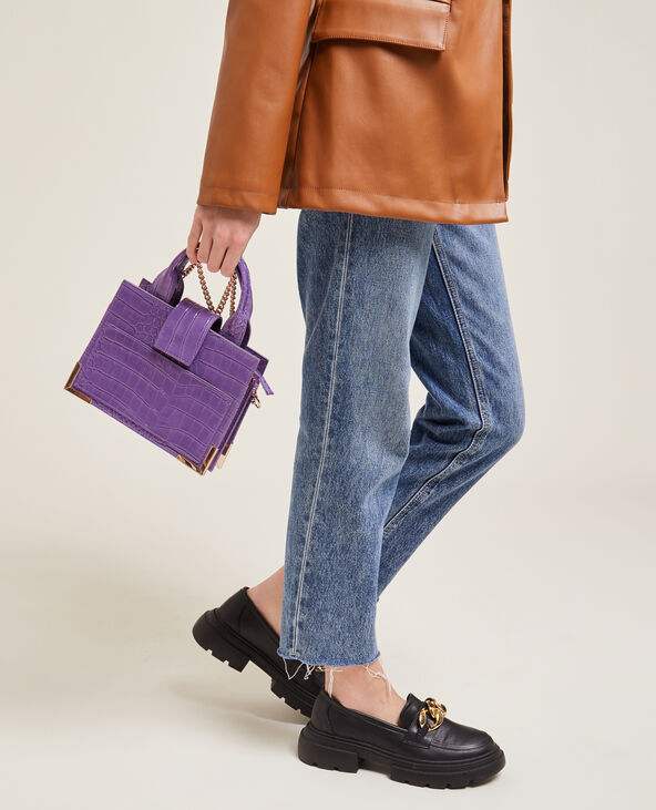 Sac boxy avec poignées violet - Pimkie