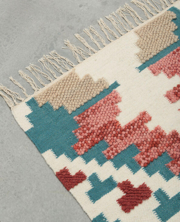 Tapis motifs en relief bleu - Pimkie