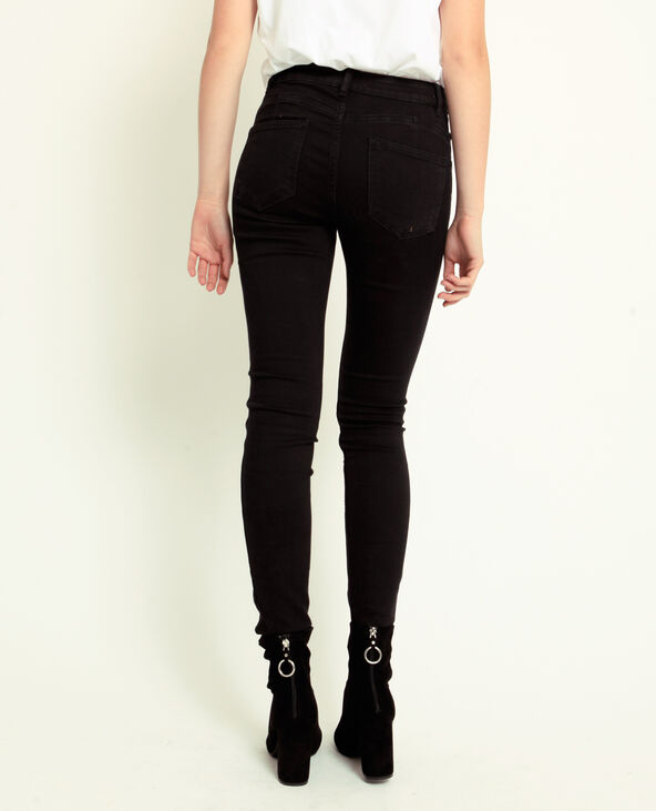 Jean push up mid waist noir - Pimkie