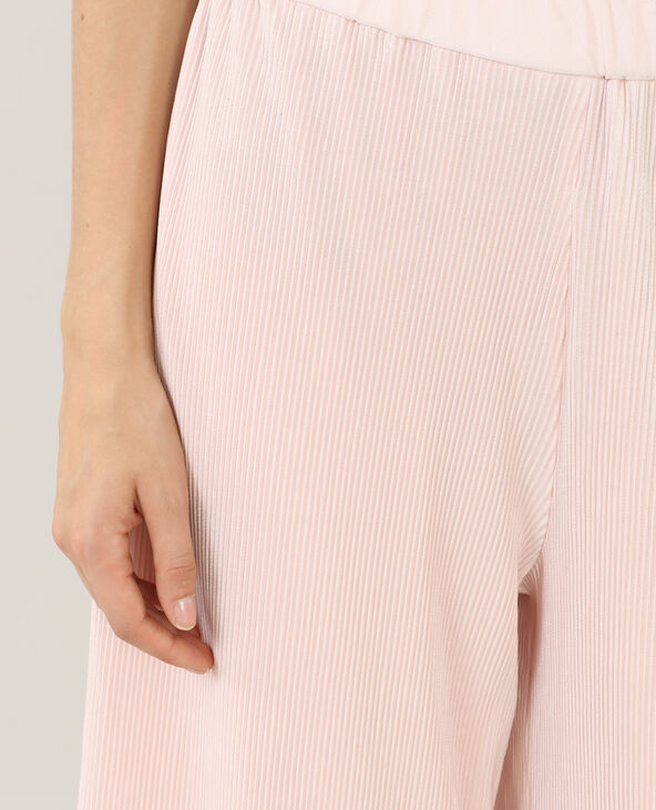 Jupe culotte plissée rose clair - Pimkie