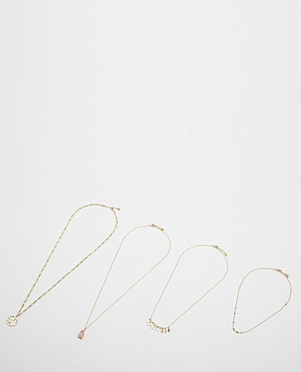 Lot de 4 colliers doré - Pimkie