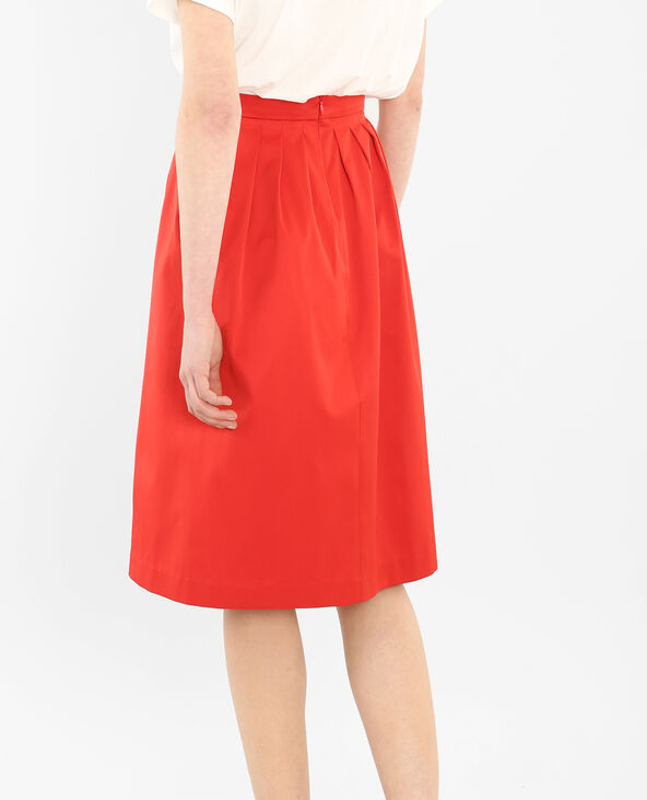 Jupe midi rouge store