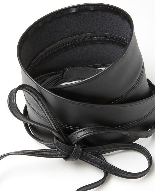 Ceinture à nouer noir - Pimkie