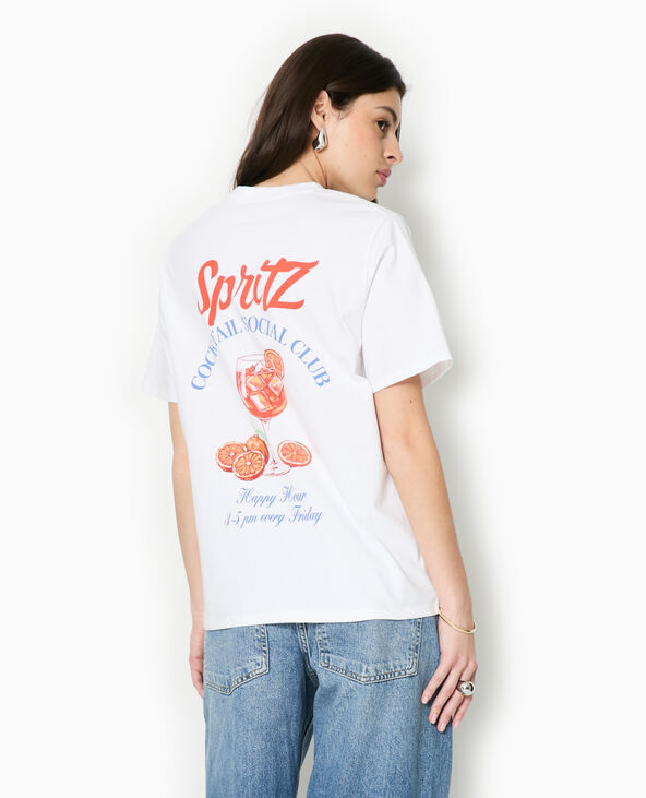 T-shirt oversize print SPRITZ blanc - Pimkie