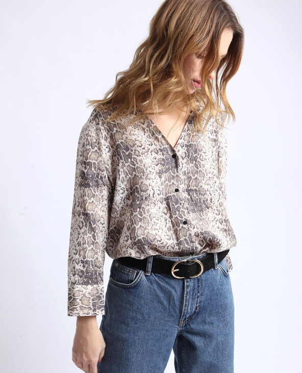 Chemise python blanc - Pimkie