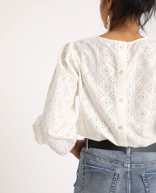 Blouse brodée blanc - Pimkie