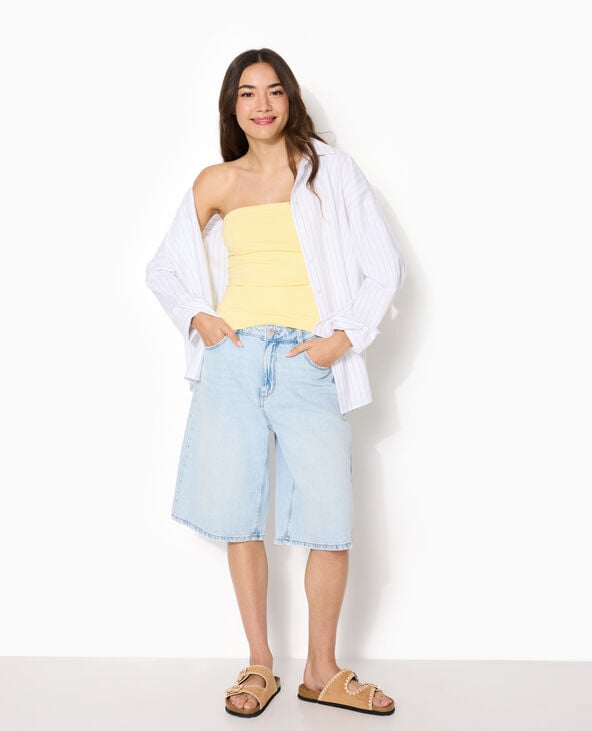 Top bustier Jaune pâle - Pimkie