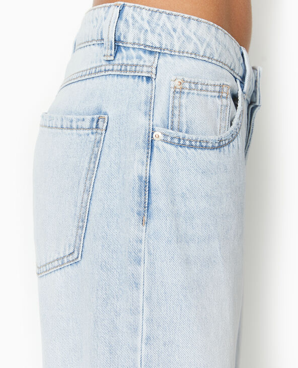 Jean wide taille basse bleu clair - Pimkie