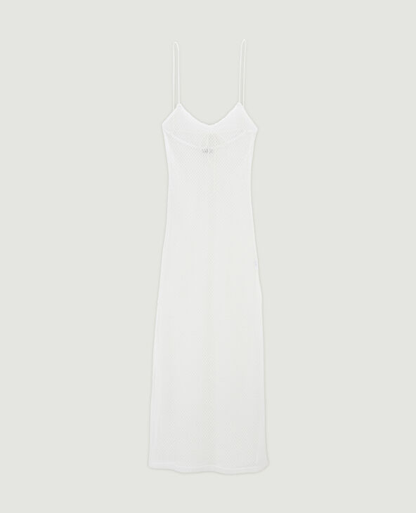 Robe longue en maille filet blanc - Pimkie