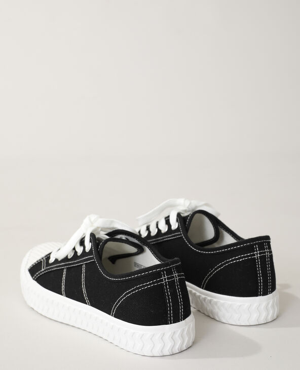 Baskets en toile noir - Pimkie