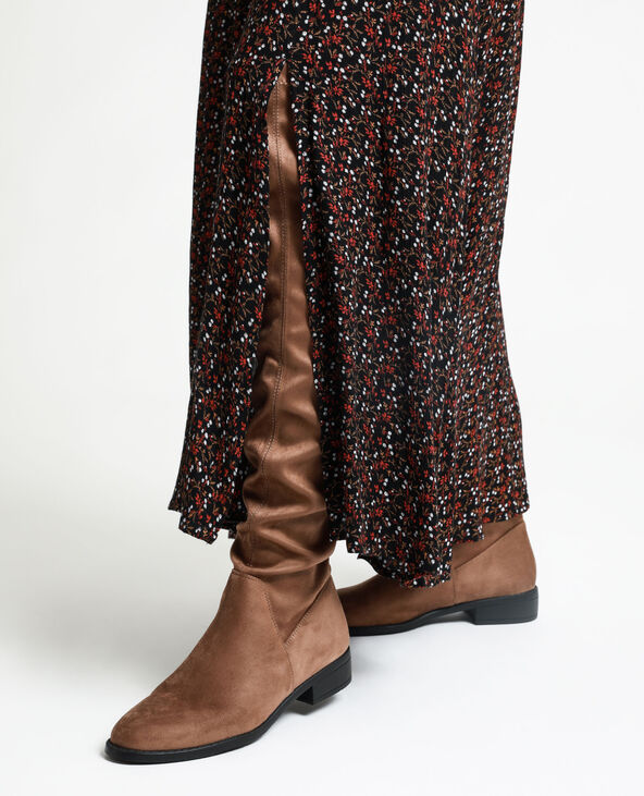 Robe longue fleurie noir - Pimkie