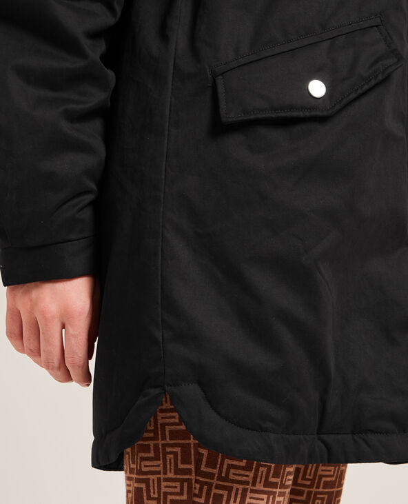 Parka avec doublure fourrure noir - Pimkie