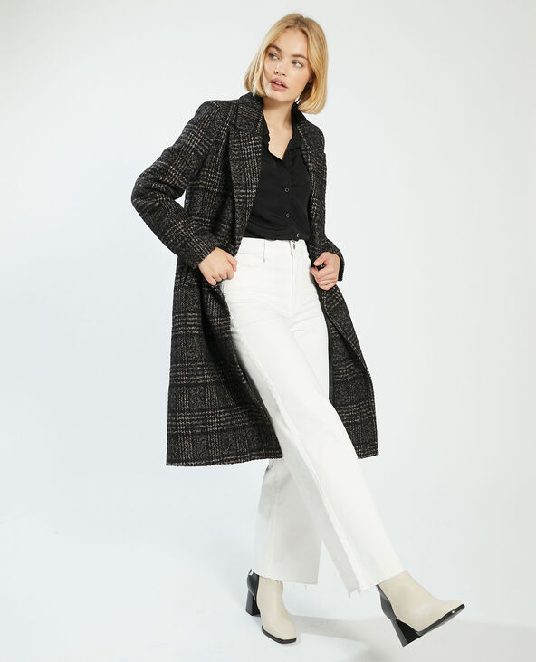 Manteau long avec 50% de laine gris - Pimkie
