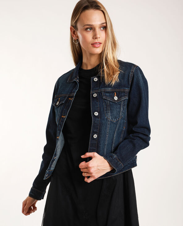 Veste en jean fonce