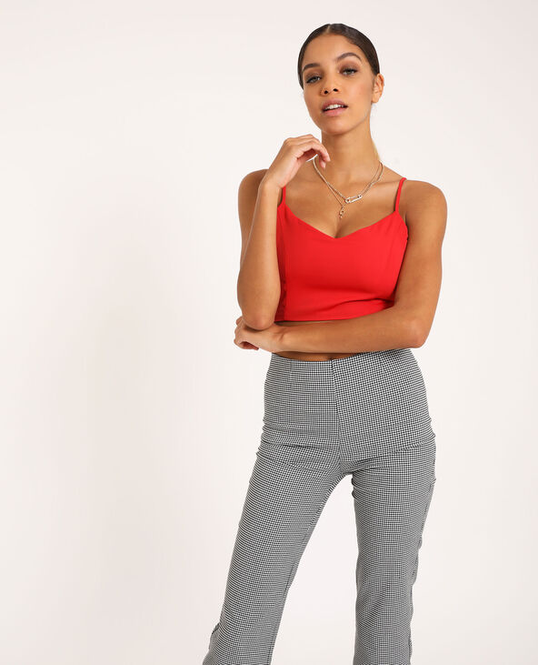 Top brassière rouge - Pimkie