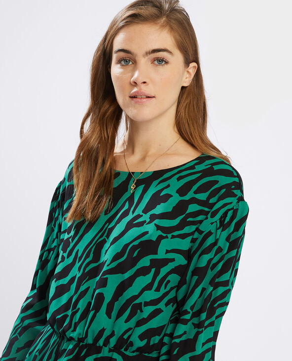 Robe fluide vert - Pimkie
