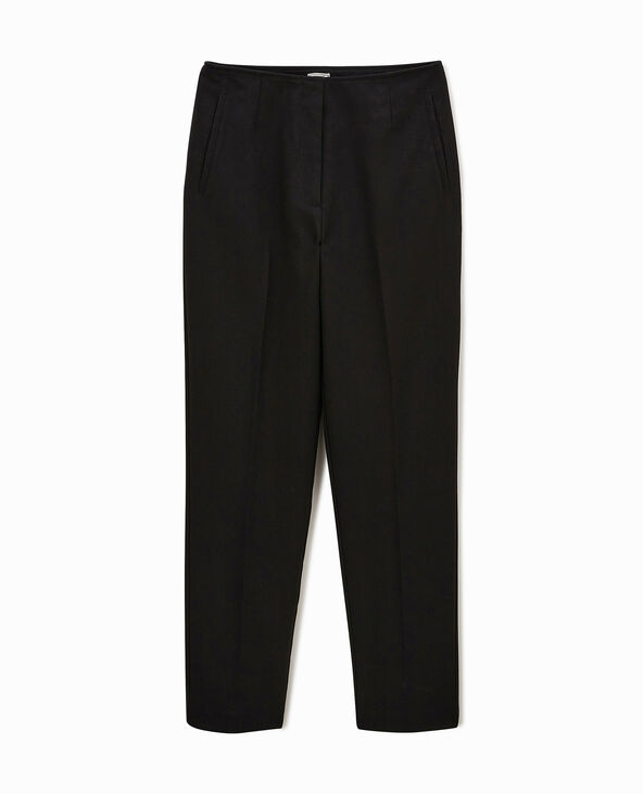 Pantalon cigarette taille haute noir - Pimkie