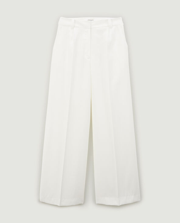 Pantalon wide leg blanc - Pimkie