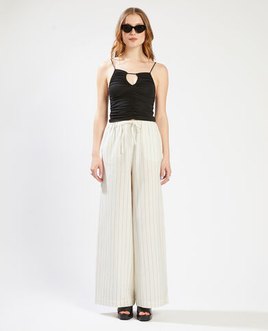 Pantalon large et droit SMALL rose clair - Pimkie