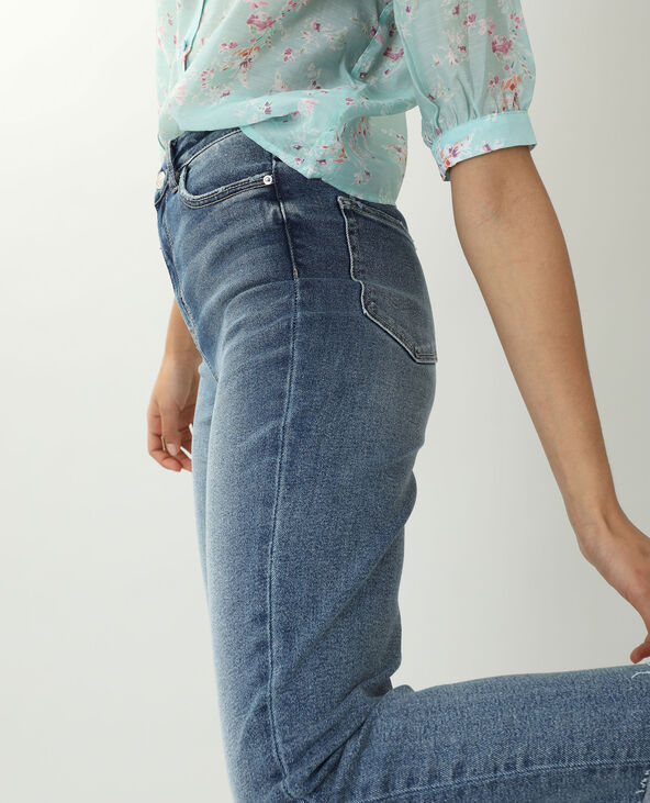 Jean straight taille haute bleu - Pimkie